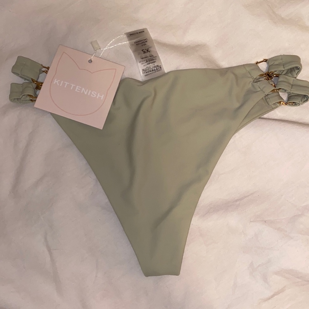 kittenish Honolulu sage green bottoms